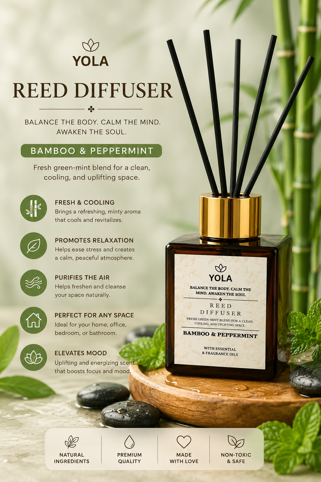 YOLA Home Reed Diffuser