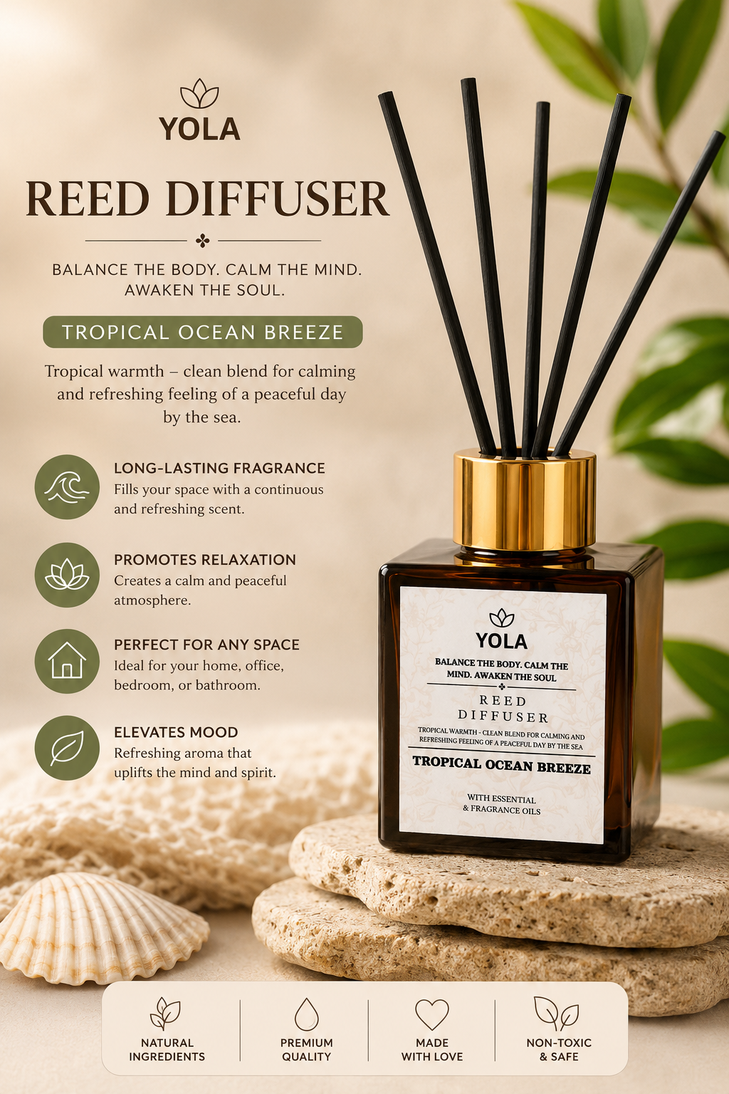 YOLA Home Reed Diffuser
